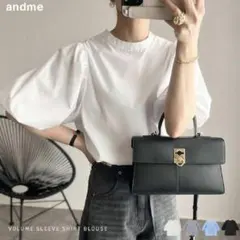 アンドミー 2WAY ボリューム袖 ブラウス andMe 7286