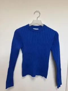 ZARA 青 リブ編み セーター 160cm