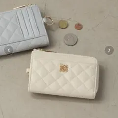 マチ付き キーチェーン 財布 キルト フラグメントケース ルルナ