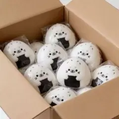 アザラシ おにぎり ぬいぐるみ キーホルダー ふわふわ バッグチャーム