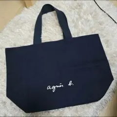 agnes b.　アニエスベー　トートバッグ　紺色