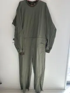 【大幅値下げ！】m.u. オリーブグリーン 長袖オールインワン