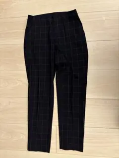 【美品】UNIQLO ユニクロ　スマートスタイルアンクルパンツ　チェック　S