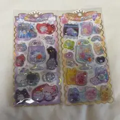 キラキラウォーターインシール にゃんこ はぐみーず 2点セット シール交換