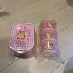 2012年製 ハローキティ やわらかバケツ 蓋付き 3個 積み重ねOK