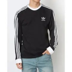 adidas ブラック 七分袖カットソー