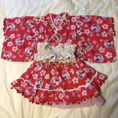 ミニーちゃん 浴衣ドレス 100cm