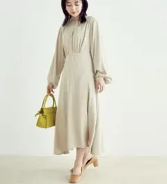 ロングワンピース　フレアワンピース　ワンピース　ドレス