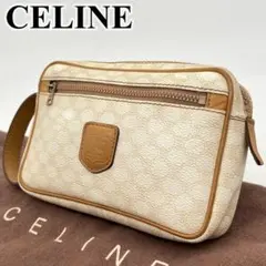 CELINE ポーチ ミニクラッチバッグ ホワイトマカダム柄 トリオンフ PVC