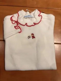 familiar 80 ホワイト フリルシャツ