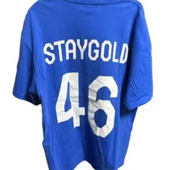 【本日限定セール】Staygold ロゴプリント Tシャツ ブルー　XLサイズ
