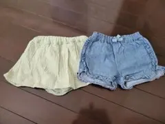 ベビー服 ボトムス ショートパンツ 60～70サイズ 2着セット