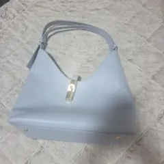 FURLA ライトブルー ショルダーバッグ