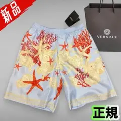 新品★VERSACEバロックシー柄表地シルク100%ショートパンツ★ショッパー付のサムネイル