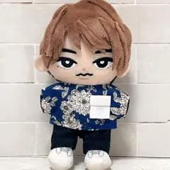 チルぬい　服　すのチル　ぬい服　Tシャツ　花柄　ブルー