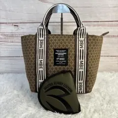 極美品 マスターバニー カートバッグ＆パターカバー セット 総柄カーキ×ブラウンのサムネイル