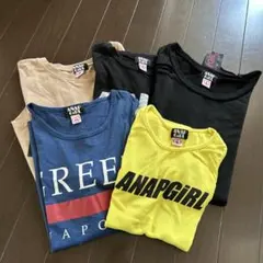 アナップガール　トップス5点　ロンT、Tシャツ、タンクトップ
