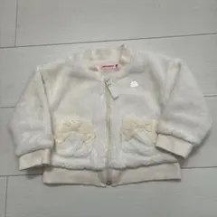 ミキハウス ボアジャケット 80cm リボン