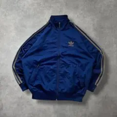 80sアディダスadidasトラックジャケットファイヤーバードネイビーA596
