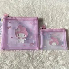 サンリオ　マイメロ　メッシュポーチ　韓国　ダイソー　新品
