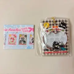 サンリオ シャカシャカ フレークシール 風 チャーム ばつ丸