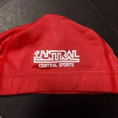セントラルスポーツ　赤帽子　Mサイズ　水泳