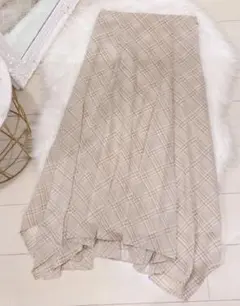 【Mila Owen】 シアーヘムラインスカート