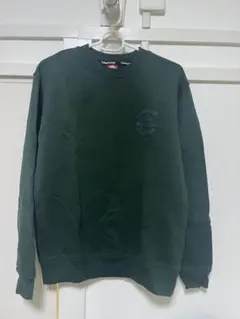 【CONVERSE】ロゴ スウェットトレーナー グリーン M レディース