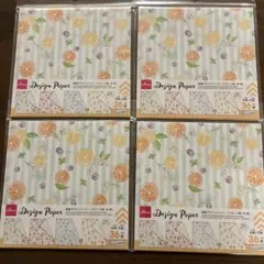 ダイソー.フルーツ柄36枚デザインペーパーまとめ売り.