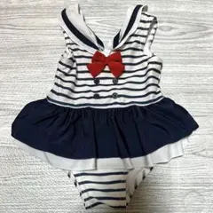 プティマイン セーラー襟水着 80cm