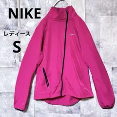 ナイキ　ナイロンジャケット　レディース　S ピンクパープル　ウインドブレーカー