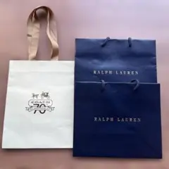 COACH アニバーサリー バッグとRALPH LAUREN バック3点セット