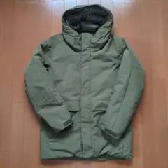 UNIQLO フード付きハイブリッドダウンジャケット S カーキ