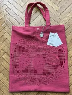 近沢レース　レーストート　いちご　レッド　新品未使用のサムネイル