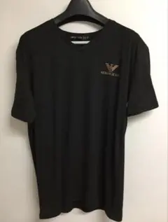 ARMANI JEANS ブラック Vネック Tシャツ (M)
