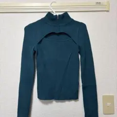 MURUA ティール ハイネック セーター