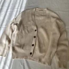 DEMYLEE デミリー　コットンニットカーディガン　ローゲージ　チャンキー