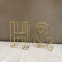 다이소 아이언 알파벳 와이어 알파벳 골드 DAISO