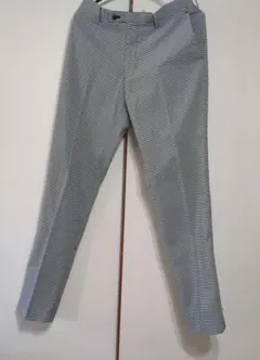 美品！ユニクロ　ドライストレッチパンツ千鳥格子柄