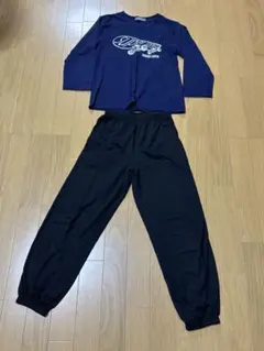 SŒUR ネイビー 長袖パジャマセット 140