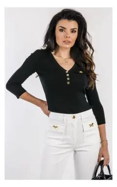 ELISABETTA FRANCHI Ｖネックセーター　ニット