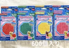 【新品】エポック社☆海外版　大箱600個入りアクアビーズ　大箱まとめて4箱