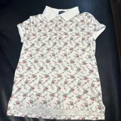 美品　POLO RALPH LAUREN 花柄ポロシャツ L (12-14)