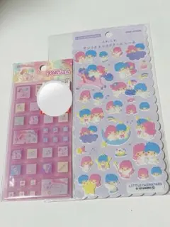 リトルツインスターズ タイル・ふわふわシール