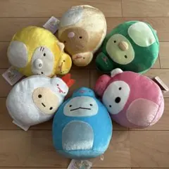 新品　すみっコぐらし　へびさんごっこ　ぬいぐるみ　6点セット