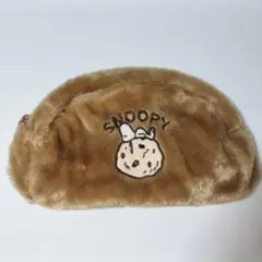 スヌーピー　ボアスクエアポーチ