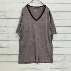 GAP Tシャツ チュニック Vネック 無地 バイカラー レーヨン 半袖 Lのサムネイル