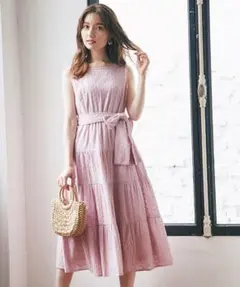 新品未開封＊トッコ　フラワーカットワークレースアップコットンワンピース　コラボ