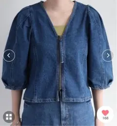 【美品】春おすすめ cepo ボリュームスリーブジャケット M