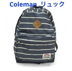 コールマン　Coleman ネイビー/ホワイトストライプ リュック
